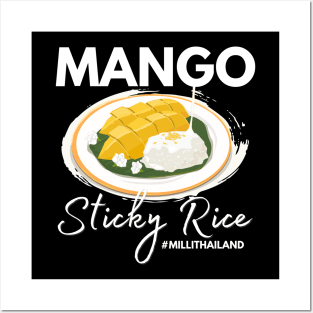 Mango Sticky Rice Milli Thailand Summer Food Lover I Lover Thailand Posters and Art